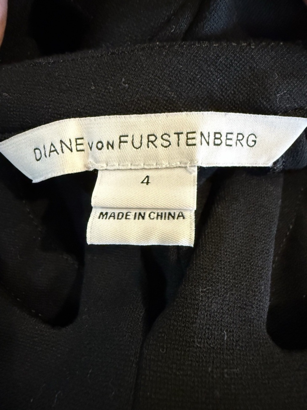 Diane von Furstenberg Womens 4 Black Bodycon Dress - Picture 7 of 10